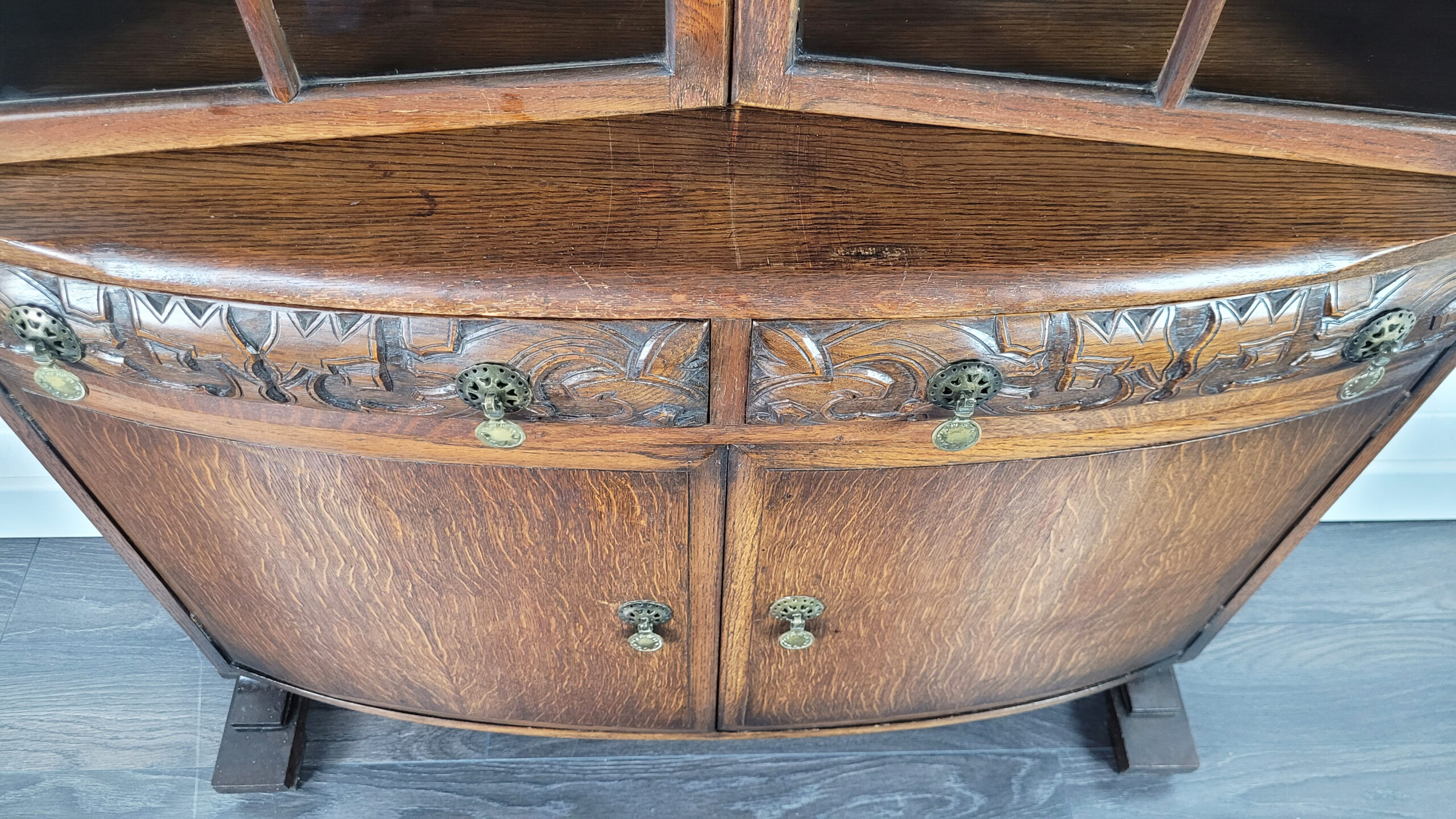 Ercol Glazed Display Cabinet Unit, 40s