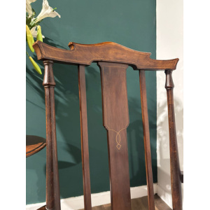 Edwardian mahogany inlaid occasional chair
