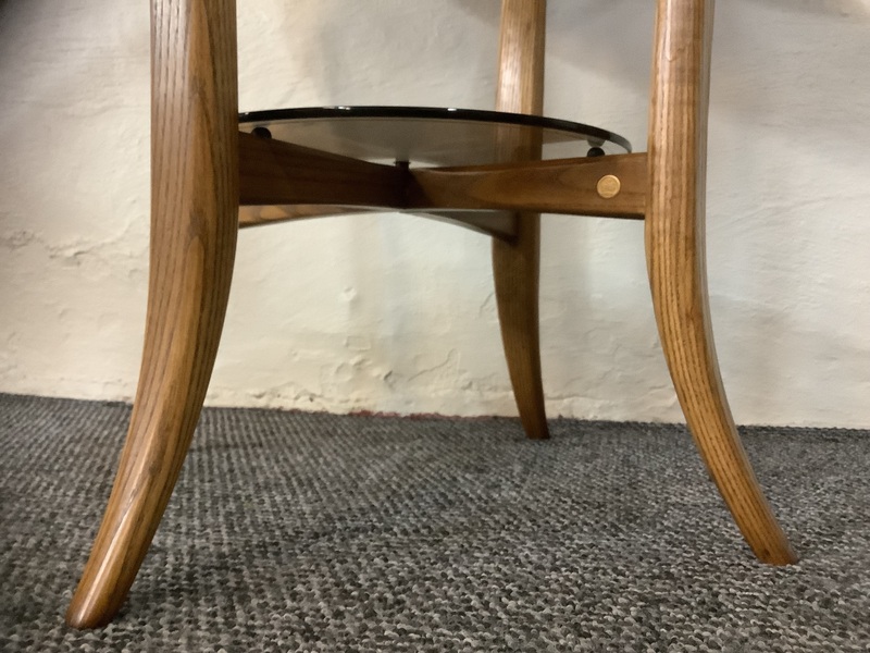 Ercol 1062 Side Pedestal Table In Golden Dawn Finish.