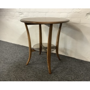 Ercol 1062 Side Pedestal Table In Golden Dawn Finish.