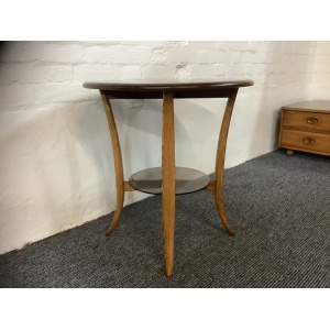 Ercol 1062 Side Pedestal Table In Golden Dawn Finish.