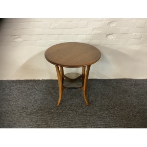 Ercol 1062 Side Pedestal Table In Golden Dawn Finish.