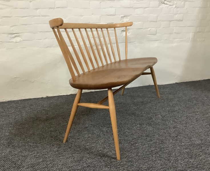 Ercol Windsor 349 Love Seat In Light Finish.