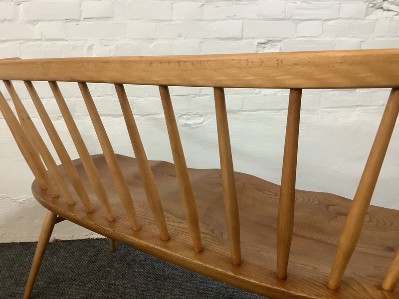 Ercol Windsor 349 Love Seat In Light Finish.