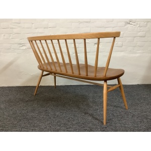 Ercol Windsor 349 Love Seat In Light Finish.