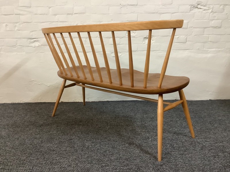 Ercol Windsor 349 Love Seat In Light Finish.