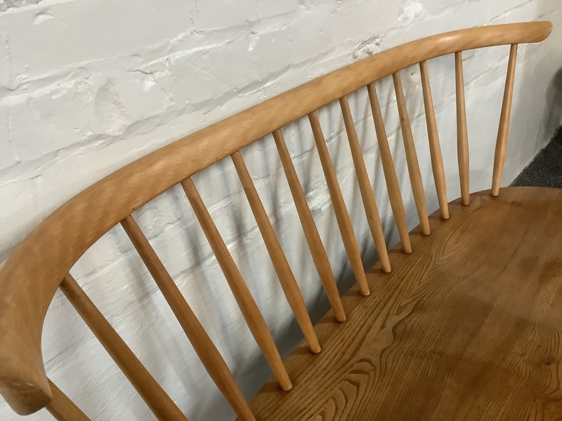 Ercol Windsor 349 Love Seat In Light Finish.