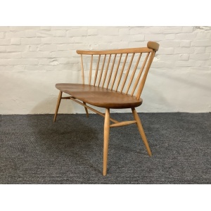 Ercol Windsor 349 Love Seat In Light Finish.