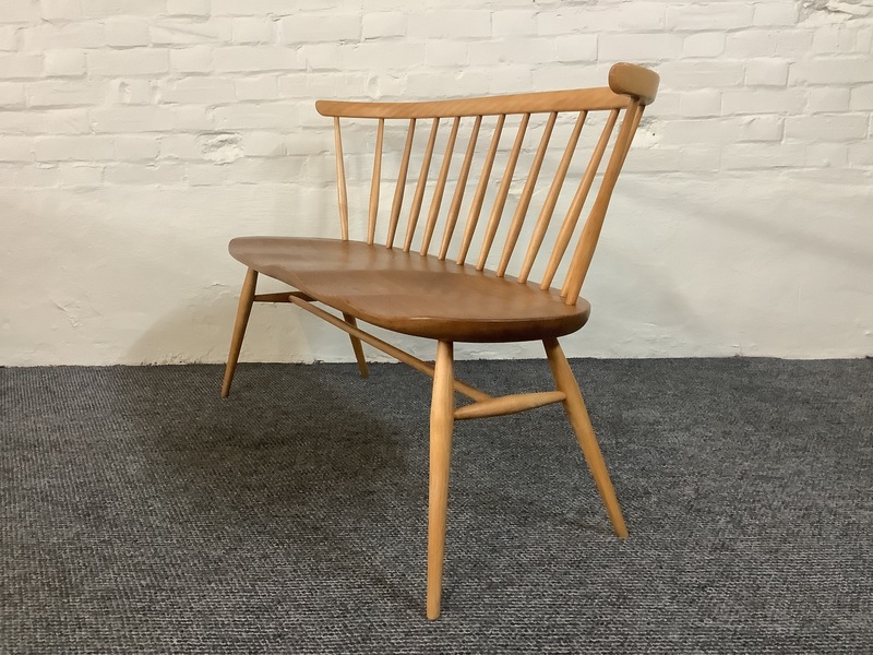 Ercol Windsor 349 Love Seat In Light Finish.