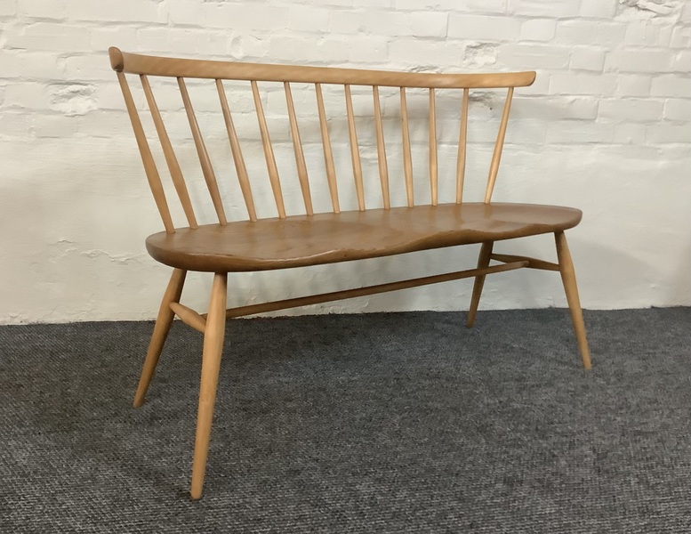 Ercol Windsor 349 Love Seat In Light Finish.