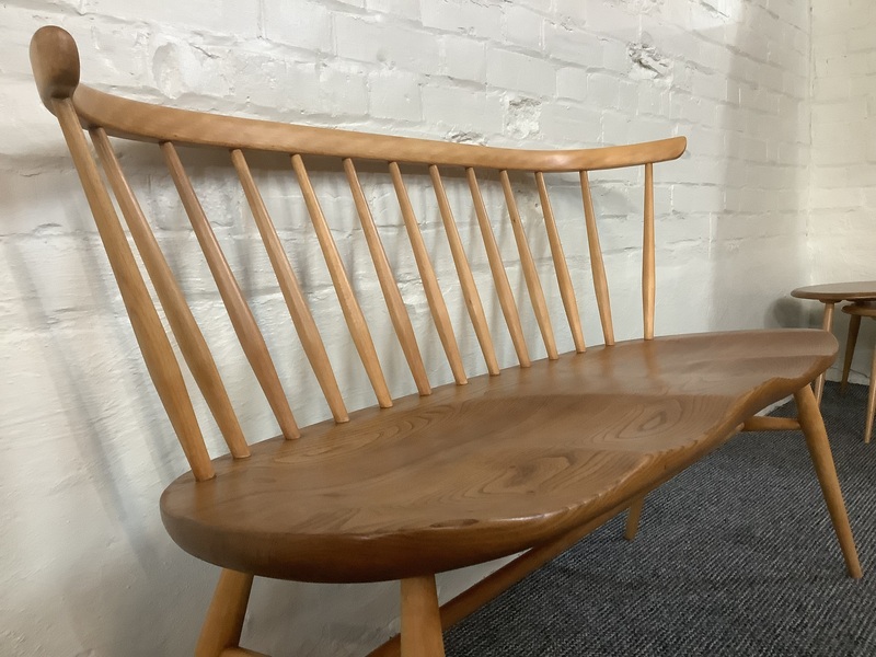 Ercol Windsor 349 Love Seat In Light Finish.