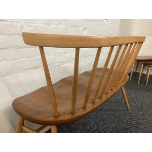 Ercol Windsor 349 Love Seat In Light Finish.