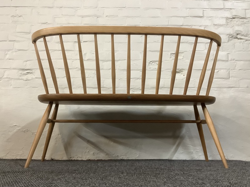 Ercol Windsor 349 Love Seat In Light Finish.