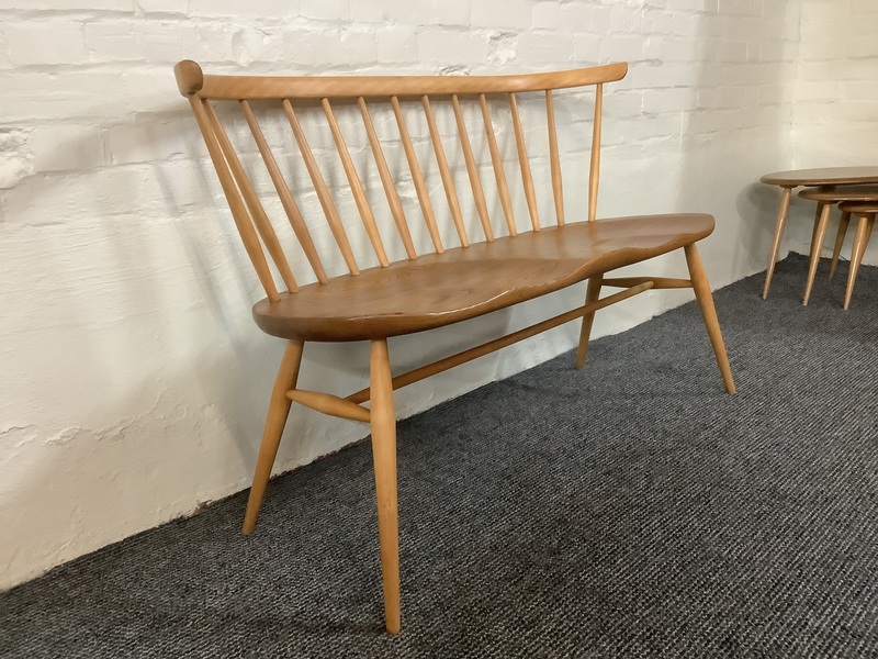 Ercol Windsor 349 Love Seat In Light Finish.
