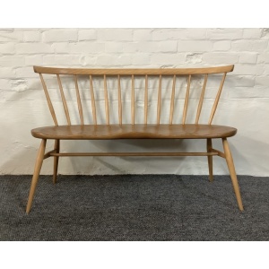 Ercol Windsor 349 Love Seat In Light Finish.