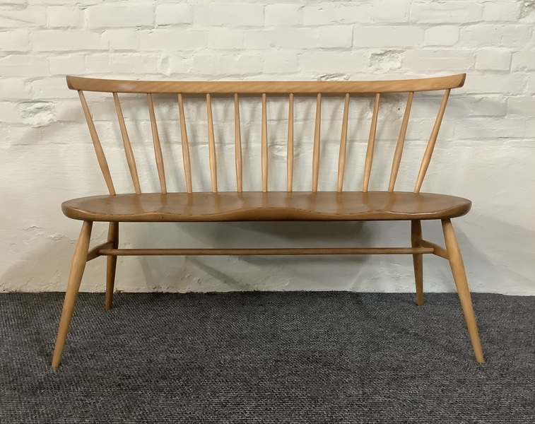 Ercol Windsor 349 Love Seat In Light Finish.
