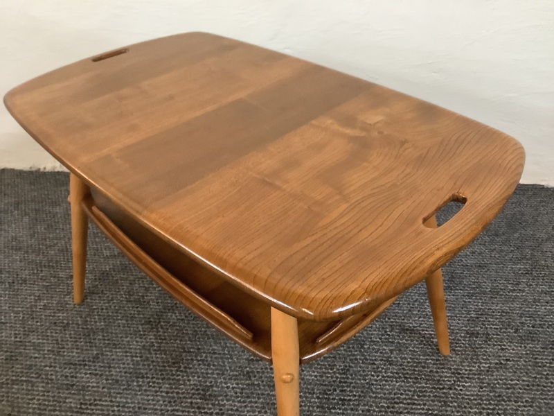 Ercol Windsor 457 Butler’s Table In Natural Elm Finish.