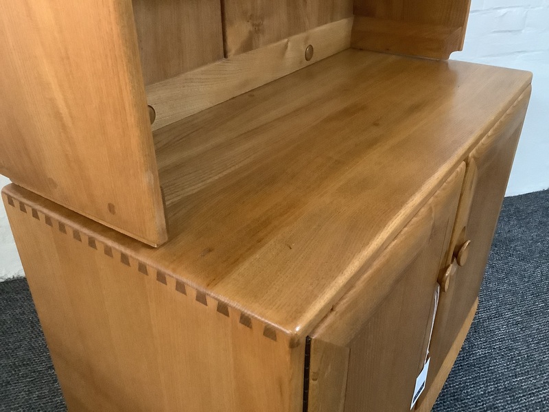 Ercol Windsor Bookcase Cabinet In Light Finish.