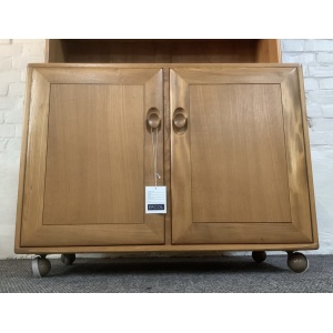 Ercol Windsor Bookcase Cabinet In Light Finish.