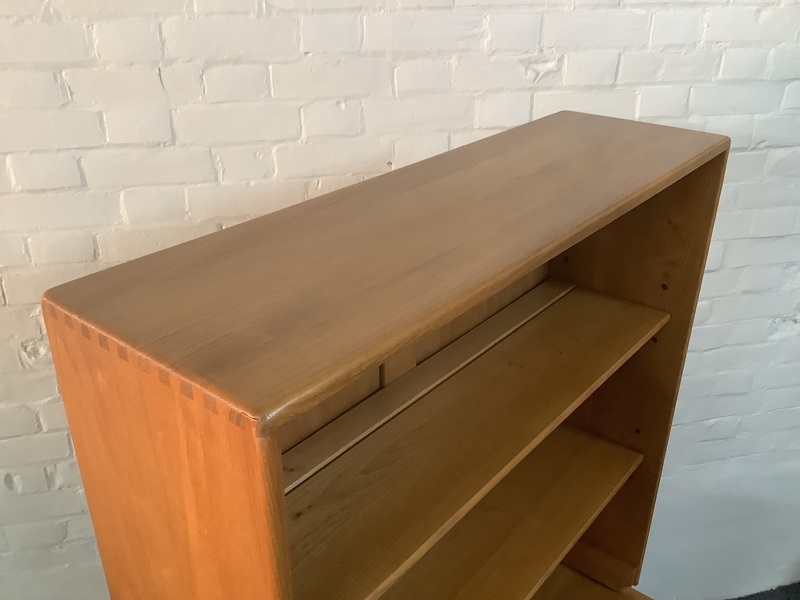 Ercol Windsor Bookcase Cabinet In Light Finish.