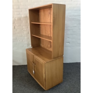 Ercol Windsor Bookcase Cabinet In Light Finish.