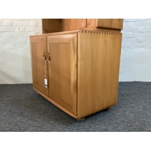 Ercol Windsor Bookcase Cabinet In Light Finish.