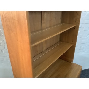 Ercol Windsor Bookcase Cabinet In Light Finish.