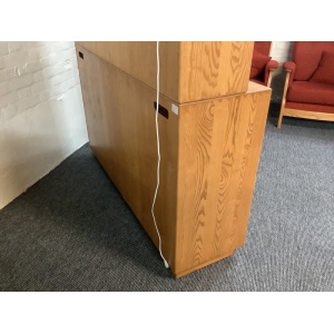 Ercol Windsor High Display Cabinet In Light Finish.