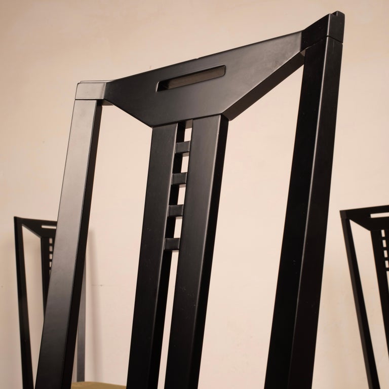 "Gallery" chairs by Umberto Asnago and Ambrogio Pozzi for Giorgetti 1975
