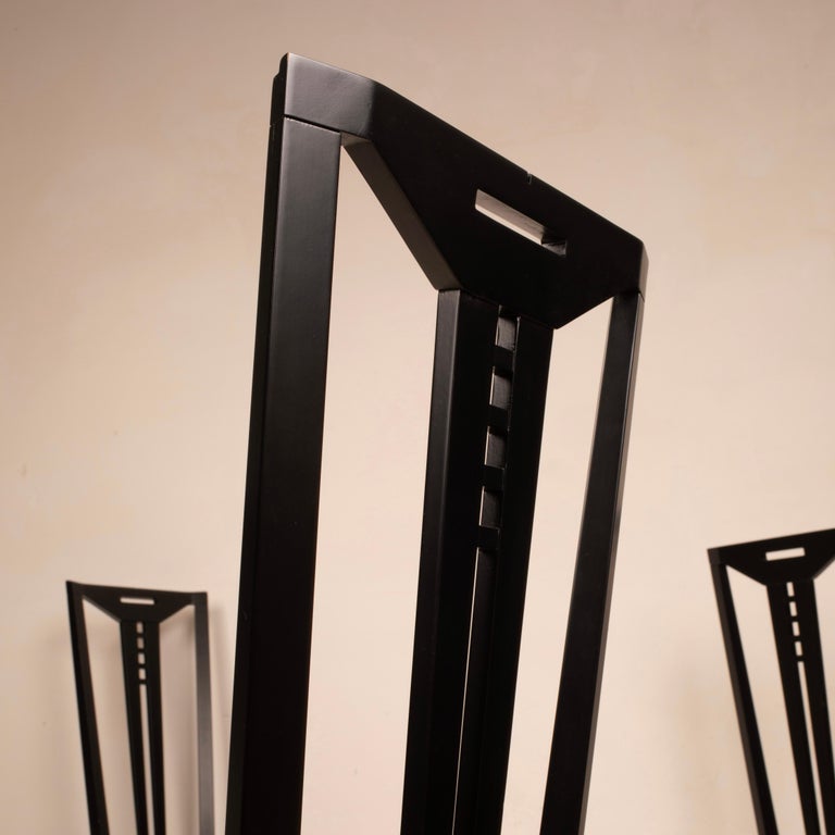 "Gallery" chairs by Umberto Asnago and Ambrogio Pozzi for Giorgetti 1975