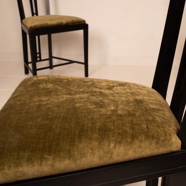 "Gallery" chairs by Umberto Asnago and Ambrogio Pozzi for Giorgetti 1975