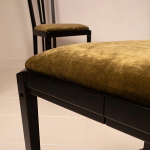 "Gallery" chairs by Umberto Asnago and Ambrogio Pozzi for Giorgetti 1975