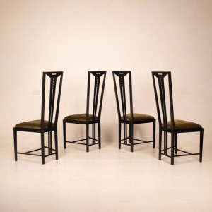 "Gallery" chairs by Umberto Asnago and Ambrogio Pozzi for Giorgetti 1975