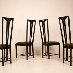 "Gallery" chairs by Umberto Asnago and Ambrogio Pozzi for Giorgetti 1975