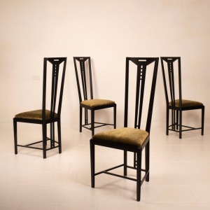 "Gallery" chairs by Umberto Asnago and Ambrogio Pozzi for Giorgetti 1975