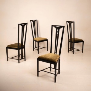 "Gallery" chairs by Umberto Asnago and Ambrogio Pozzi for Giorgetti 1975