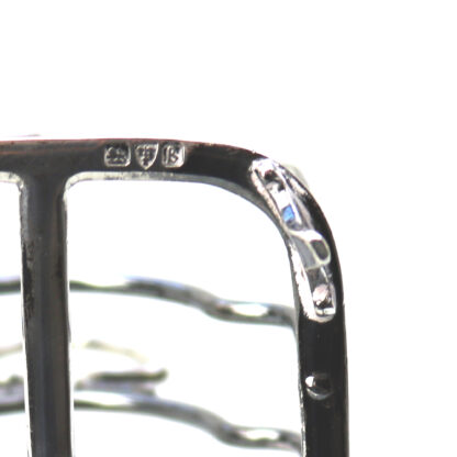 Antique English solid silver 4 slice gothic arch Toast Rack 72g Chester C.1927 - Image 6