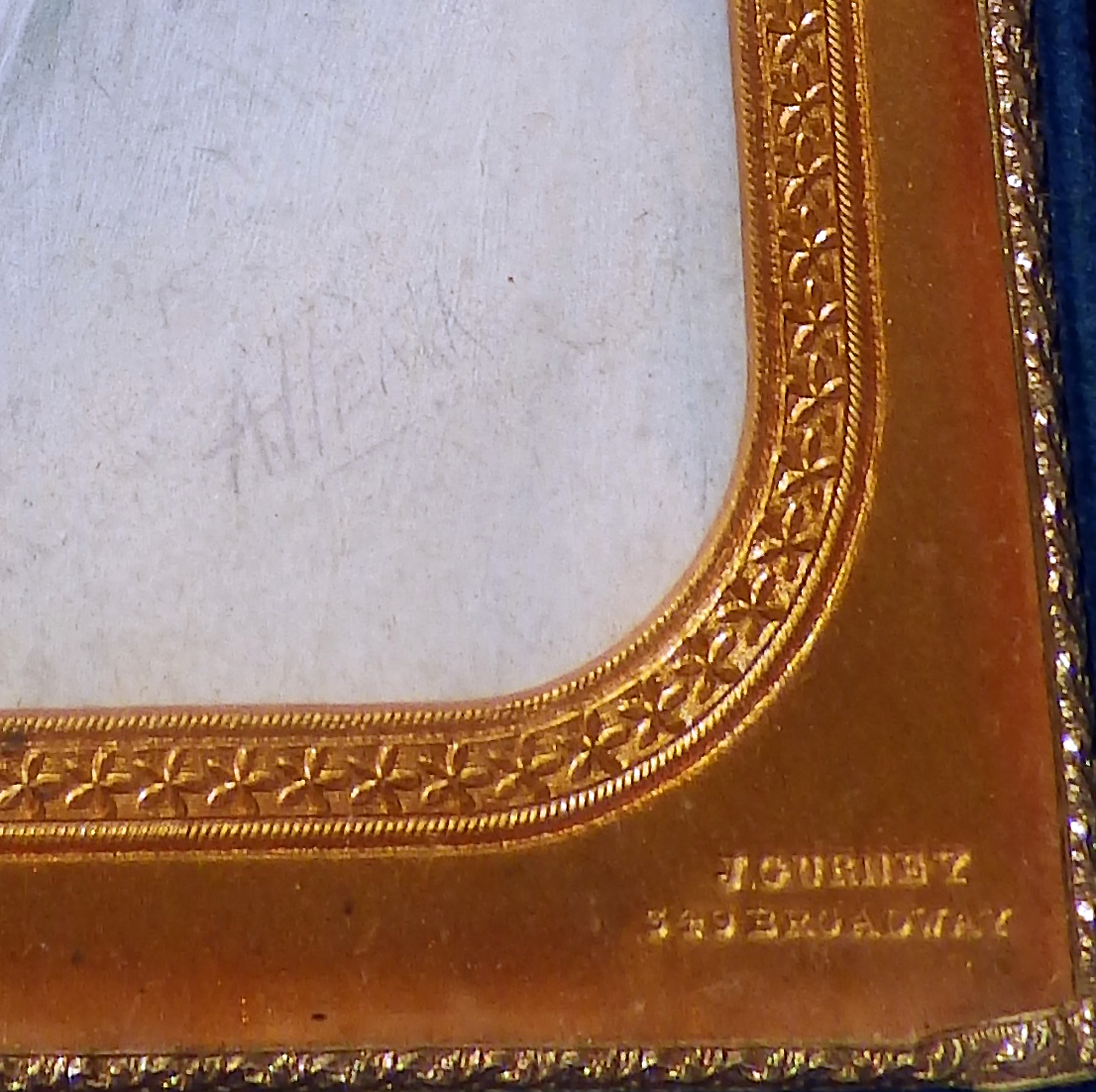 A Good Portrait Miniature signed A Heath in folding Jeremiah Gurney Case C.19thC