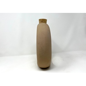 Hartstone Signed Circular Donut Shape Pottery Pitcher Wine Jug