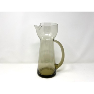 Holmegaard Copenhagen MCM Lutken Smoke Cocktail Pitcher and Aperitif Glasses