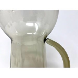 Holmegaard Copenhagen MCM Lutken Smoke Cocktail Pitcher and Aperitif Glasses