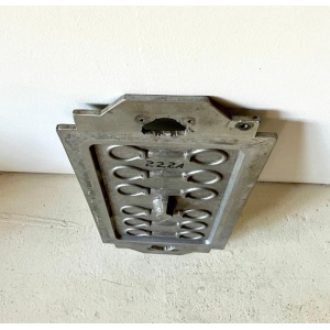 Industrial Cast Metal Pattern Mold, American Factory Parts, Garden Sculpture