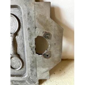 Industrial Cast Metal Pattern Mold, American Factory Parts, Garden Sculpture
