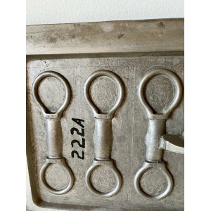 Industrial Cast Metal Pattern Mold, American Factory Parts, Garden Sculpture
