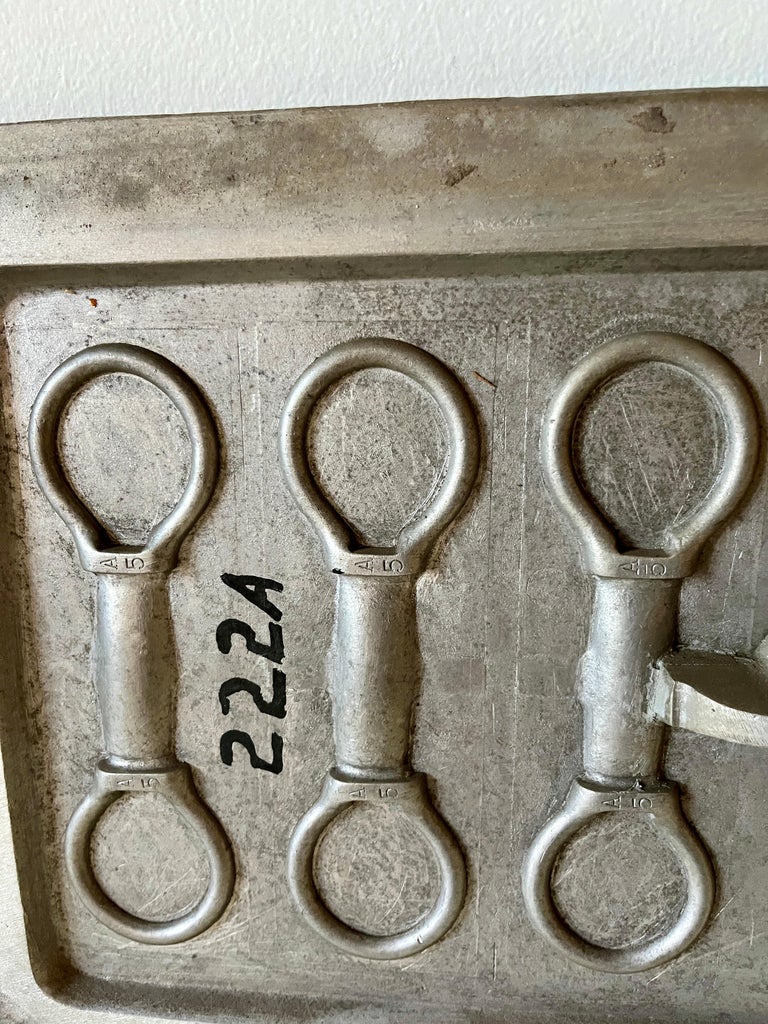 Industrial Cast Metal Pattern Mold, American Factory Parts, Garden Sculpture