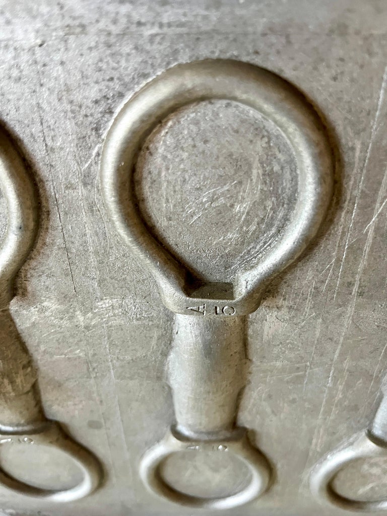 Industrial Cast Metal Pattern Mold, American Factory Parts, Garden Sculpture