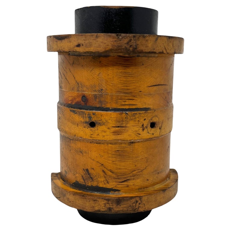 Industrial Solid Wood Pattern Mold, American Factory Parts, Wall Sculpture