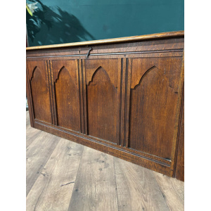 Large Antique Carved Oak Blanket Box