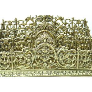A very substantial antique Victorian ornate mystical beasts Letter Rack C.19thC