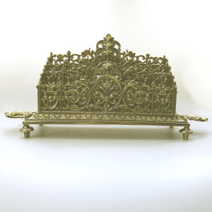A very substantial antique Victorian ornate mystical beasts Letter Rack C.19thC